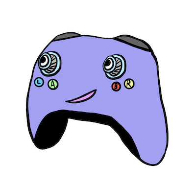 cartoon game controller