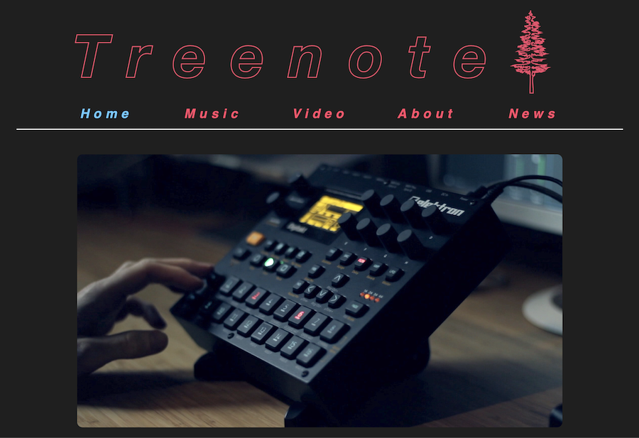 image of treenote home page